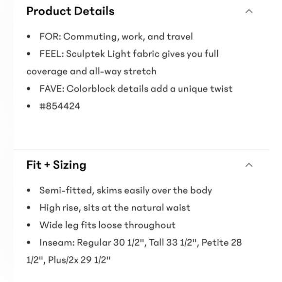 NWT-Athleta Black/White Venice Track Stripe Wide Leg Pant, XX Small Petite - Picture 7 of 9